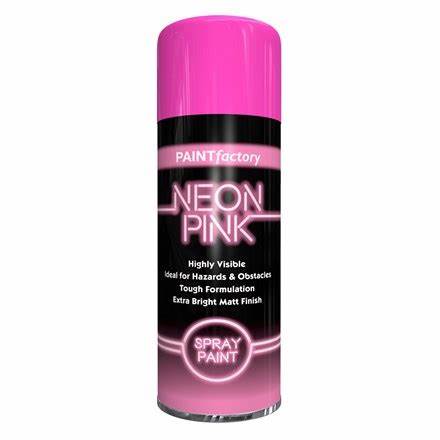 Paint Factory Fluorescent Neon Pink Spray 200ml Paint Factory Fluorescent Neon Pink Spray 200ml